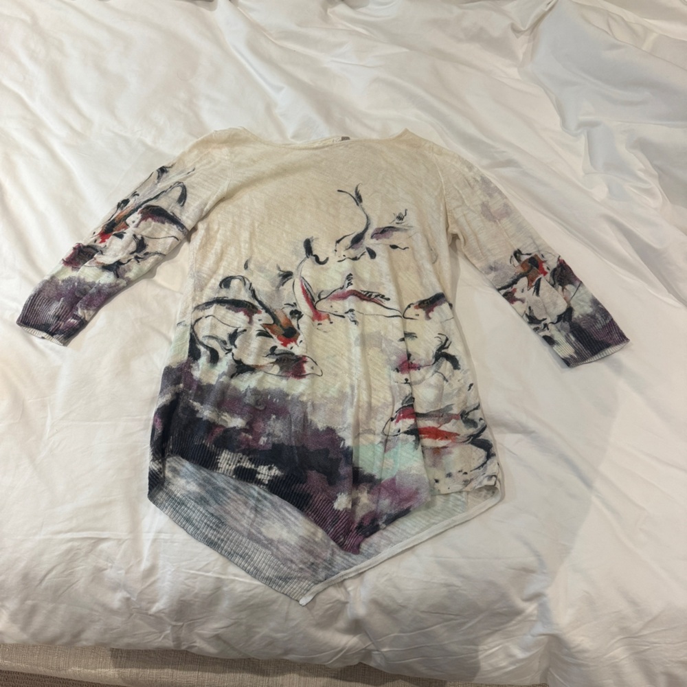 Knitted & Knotted quarter sleeve top